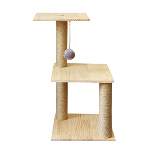 Katzenbaum für große Katzen, kleine Katzen, Kratzbaum aus festem Pulver, Katzenklauenspielzeug, verschleißfeste Säule, Katzenklettergerüst, hohes Katzenhaus aus Kiefernholz, Katzensicht Katzenbaum für große Katzen, kleine Katzen, Kratzbaum aus festem Pulver, Katzenklauenspielzeug, verschleißfeste Säule, Katzenklettergerüst, hohes Katzenhaus aus Kiefernholz, Katzensicht von HXFFXHF