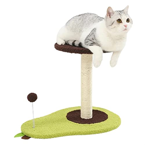 Katzenbaumhäuser, Avocado-Katzenklettern, großer mehrschichtiger Kletter-Katzenbaum für Haustiere, stabil, integriertes Sisal-Katzenkletterspielzeug, warm wie Immer von HXFFXHF