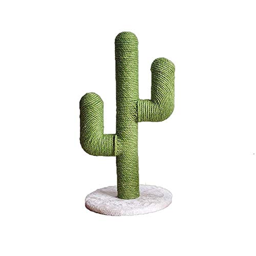 Katzenbaumhäuser, Sisal-Katzenkletterbaum, Krallenschleifer, Katzenspielzeug, Haustierbedarf, Katzengröße S/L, Pfosten, Haustier-Spielhaus (Farbe: Grün, Größe: L 68 cm) (Farbe: (Grün L 68 cm) Warm von HXFFXHF