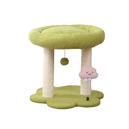 Kletterbaum für Katzen, Klettergerüst für Katzen, dreistöckiges Katzenstreu, EIN Katzengestell, Katzenspielzeug, Kratzbaum für Katzen, Heimtierbedarf, Katzenbaum (Farbe: Giallo) Vision von HXFFXHF