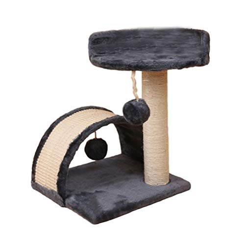 Klettergerüst für Katzen, Katzenstreu, Katzenbedarf, Klettergestell für Katzen, Kletterbaum für Katzen, Haustierwerkzeug, Kletterbaum für Haustiere (Farbe: Braun) (Grau) von HXFFXHF