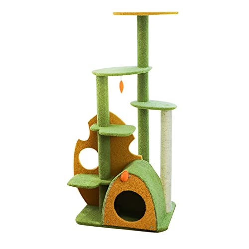 Regenwald-Katzenbaum, Katzenturm für den Innenbereich, Kratzbaum, Springspielzeug, Klettergerüst, integrierte multifunktionale Apartment-Villa, für alle Katzen Regenwald-Katzenbaum, Katzenturm für den Innenbereich, Kratzbaum, Springspielzeug, Klettergerüst, integrierte multifunktionale Apartment-Villa, für alle Katzen von HXFFXHF