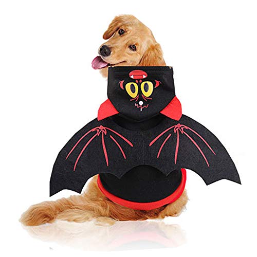 HXHON Halloween-Kostüm für Hunde, Fledermausflügel, lustiges Verkleiden, Cosplay-Kostüm für Halloween, Party, Haustier, Hunde, Katzen von HXHON