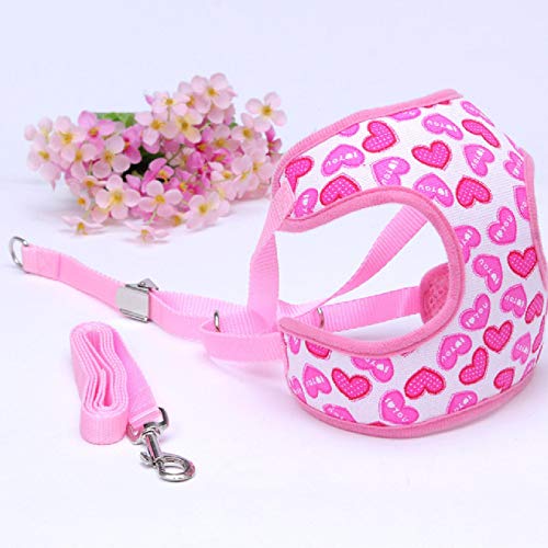 Fashion Pet Dogs Harness Vest Cloth Chest Strap Small Dog Cat Halter Harness Lead Pet Puppy Leash Supplies S M L XL von HXKJ