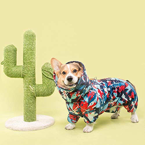 Golden-Retriever-Kostüm Corgi Voll eingewickelter wasserdichter Regenmantel Oberbekleidung Weicher Kapuzenpulli Vierbeinige Hundekleidung Atmungsaktiver Overall Golden-Retriever-Kostüm Corgi Voll eingewickelter wasserdichter Regenmantel Oberbekleidung Weicher Kapuzenpulli Vierbeinige Hundekleidung Atmungsaktiver Overall von HXKJ