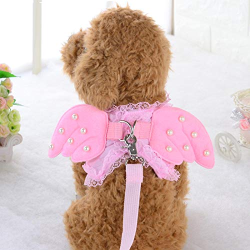 HXKJ Angel Wing Princess Pet Dog Harness Leashes Puppy Pearl Accessories Adjustable Leashes Size S-L for Small Dogs HXKJ Angel Wing Princess Pet Dog Harness Leashes Puppy Pearl Accessories Adjustable Leashes Size S-L for Small Dogs von HXKJ