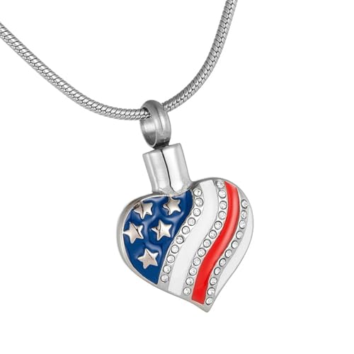 HXNH Urnen-Schmuck-Anhänger aus Edelstahl, bequeme Gedenkstätten, Urnen-Halskette, Gedenkstätten, Blumenanhänger HXNH Urnen-Schmuck-Anhänger aus Edelstahl, bequeme Gedenkstätten, Urnen-Halskette, Gedenkstätten, Blumenanhänger von HXNH