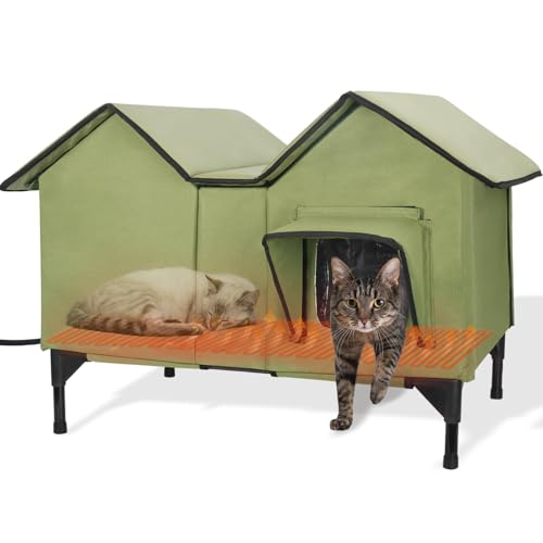 Beheiztes Katzenhaus für Freigänger, Grün Beheiztes Katzenhaus für Freigänger, Grün von HXPLN