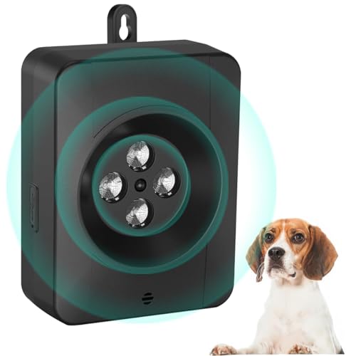 HXWEB PET Antibell für Hunde, 3 Ebenen Ultraschall Anti Bell Gerät, Auto Anti-Bell-gerät Hunde, 100% Sicher und effektiv Sicher Hundebellen Stoppen, Wasserdicht Sonic Anti-Bell-Mittel Hundebellen von HXWEB PET