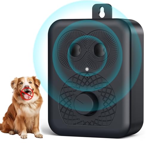 HXWEB PET Antibell für Hunde, 4 Ebenen Ultraschall Anti Bell Gerät, Auto Anti-Bell-gerät Hunde, 100% Sicher und effektiv Sicher Hundebellen Stoppen, Wasserdicht Sonic Anti-Bell-Mittel Hundebellen von HXWEB PET