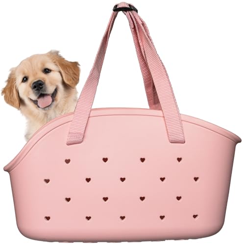EVA-Tragetasche für Katzen und Hunde, atmungsaktives Netz-Top mit belüfteten Einsätzen, wasserdicht und sanddicht, 43,2 x 24,1 x 15,2 cm, für Haustiere bis zu 15 kg, leichtes Design für Strand und EVA-Tragetasche für Katzen und Hunde, atmungsaktives Netz-Top mit belüfteten Einsätzen, wasserdicht und sanddicht, 43,2 x 24,1 x 15,2 cm, für Haustiere bis zu 15 kg, leichtes Design für Strand und von HYB KUAJI