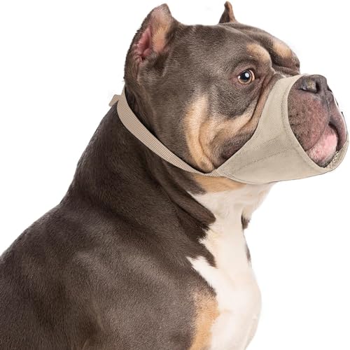 HYHIOTS Maulkorb Hunde für Kleine Mittlere Hunde, Giftköderschutz Verhindert Fressen Bellen für Chihuahua, Shih Tzu Bulldogge, Pitbull (Khaki, XL) HYHIOTS Maulkorb Hunde für Kleine Mittlere Hunde, Giftköderschutz Verhindert Fressen Bellen für Chihuahua, Shih Tzu Bulldogge, Pitbull (Khaki, XL) von HYHIOTS