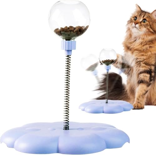 HYLRUNG New Upgraded Wackelndes Katzen Leckerli Spielzeug, Futterball für Hunde Interaktive Spielzeug, Intelligenzspielzeug zur Förderung Gesunder Essgewohnheiten, Blau HYLRUNG New Upgraded Wackelndes Katzen Leckerli Spielzeug, Futterball für Hunde Interaktive Spielzeug, Intelligenzspielzeug zur Förderung Gesunder Essgewohnheiten, Blau von HYLRUNG