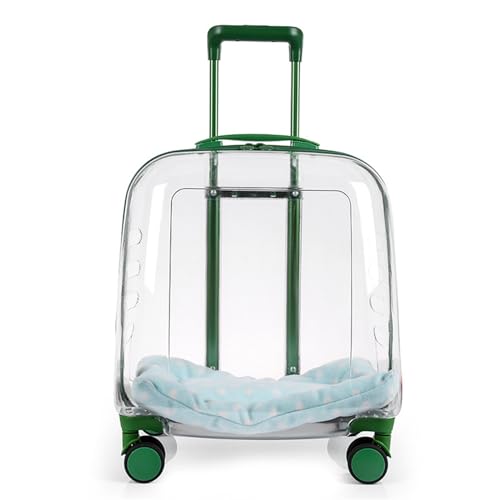 HYQOUKLR Haustiergepäck, Haustiertrolley for unterwegs, tragbare Katzentasche, Haustiergepäck, atmungsaktiver Katzentrolley ist perfekt for Reisen/Spaziergänge im Freien(One Size) von HYQOUKLR
