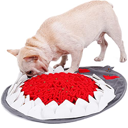 HYQOUKLR Schnüffelmatte für Hunde, Welpen, Hunde, Katzen, Haustier-Schnüffel-Trainingspad (Gold) von HYQOUKLR