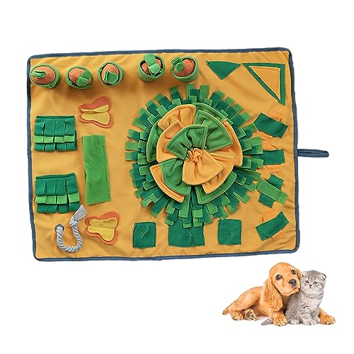 HYQOUKLR Schnüffelmatte für Hunde, für Katze und Hund, Schnüffelmatte, Puzzle-Spielzeug, Snack-Fütterung von HYQOUKLR