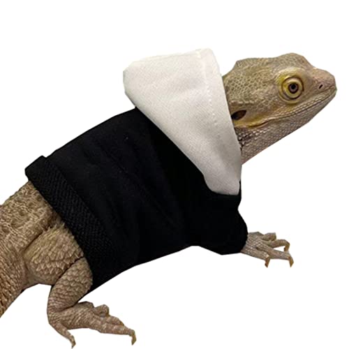 HYROOY Eidechsen-Kleidung für Bartagamen, Reptilien, handgefertigt, Kapuzenpullover, Mantel für Party, Flanell HYROOY Eidechsen-Kleidung für Bartagamen, Reptilien, handgefertigt, Kapuzenpullover, Mantel für Party, Flanell von HYROOY