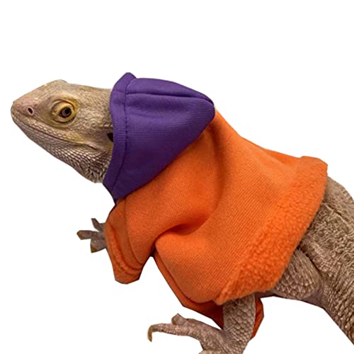 HYROOY Eidechsen-Kleidung für Bartdrachen, Reptilien, handgefertigt, Kapuzenpullover, Mantel für Party, Flanell Nr. 3 HYROOY Eidechsen-Kleidung für Bartdrachen, Reptilien, handgefertigt, Kapuzenpullover, Mantel für Party, Flanell Nr. 3 von HYROOY