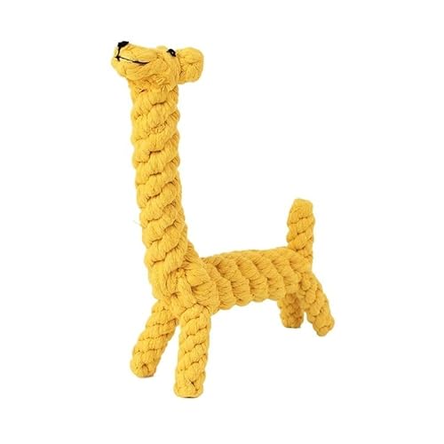 HYRSXN 1 stück Haustier Hundespielzeug Cartoon Tier Hund Kauspielzeug Langlebig Geflochten Bissfest Welpen Molaren Reinigung Zähne Baumwollseil Spielzeug(Long Deer) von HYRSXN
