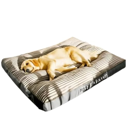 HYRSXN Große Hundematte Cordunterlage for mittelgroße und große Hunde Übergroßes Haustier-Schlafbett Großes, verdicktes Hundesofa Abnehmbares, waschbares(3,XL 78x58x7cm) von HYRSXN