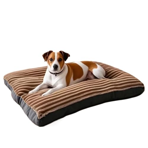 HYRSXN Große Hundematte Cordunterlage for mittelgroße und große Hunde Übergroßes Haustier-Schlafbett Großes, verdicktes Hundesofa Abnehmbares, waschbares(5,XL 78x58x7cm) von HYRSXN