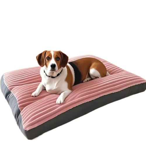 HYRSXN Große Hundematte Cordunterlage for mittelgroße und große Hunde Übergroßes Haustier-Schlafbett Großes, verdicktes Hundesofa Abnehmbares, waschbares(6,XL 78x58x7cm) von HYRSXN