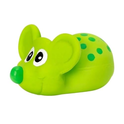 HYRSXN Haustierspielzeug in 2 Farben, Maus-Latex-Material, Beißgeräusch, Handfärbung, Darstellung von Produkten for kleine und mittelgroße Hunde(Green Mouse) von HYRSXN