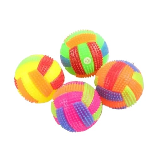 Leuchtender Springball Mit Nachtlicht, Blitz, Fußball, Entlüftungsball, Haustierspiel, Spielzeug for Kleine Hunde Und Große Hunde, Spielzeugball, Geburtstagsgeschenk(6.5cm) von HYRSXN