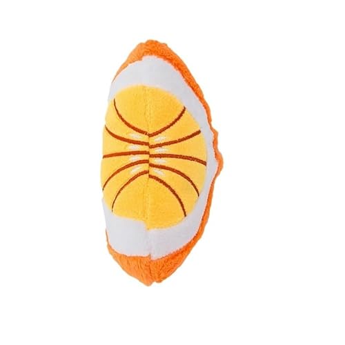Quietschspielzeug for Hunde in Plüschform, Fruchtform, for kleine und mittelgroße Hunde, Zahnreinigung, Kauspielzeug, Welpen, Pudel, Mascotas, Zubehör(Navel Orange) von HYRSXN