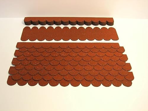 Dachschindel Set für Vogelhäuser, Insektenhotel, Hundehütte, Biberschwanz,Vogelvilla (Rot) von HYRYC