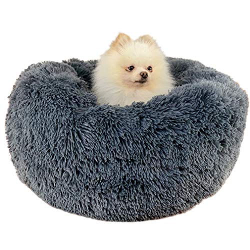 HYSJDMNC Hundebett warmes weiches Plüsch -Haustierbett, Hund Katze rund Warmer Kuschler Zwinger weiche Welpensofa, Linderung von Angst und verbesserter Schlaf für den Winterschlaf YYuan von HYSJDMNC