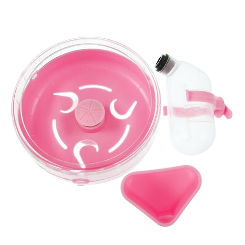 HYTROVE 1satz Hamster-rennrad Mit Futternapf Und Trinkflasche Teiliges Zubehör Für Kleintiere Für Hamster Und Mäuse Platzsparendes Design von HYTROVE
