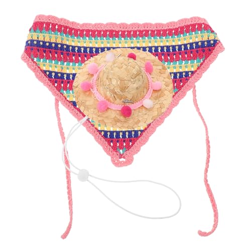 HYTROVE 1 Satz Hunde-Strohhut-Dreieckstuch Hundespielzeug Kühlbandana für Hunde Hund Bausatz hundekleidung Hundegeschenk Haustier Hund Strohhut Verschleißfeste Hundemütze Stoff Rosa HYTROVE 1 Satz Hunde-Strohhut-Dreieckstuch Hundespielzeug Kühlbandana für Hunde Hund Bausatz hundekleidung Hundegeschenk Haustier Hund Strohhut Verschleißfeste Hundemütze Stoff Rosa von HYTROVE