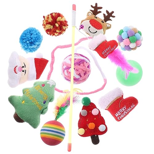 HYTROVE 1 Satz Katzenspielzeug Mit Weihnachtsmotiv. Interessanter Katzenspielzeug-zauberstab, Sanfter Kätzchen-zauberstab, Kätzchenspielzeug HYTROVE 1 Satz Katzenspielzeug Mit Weihnachtsmotiv. Interessanter Katzenspielzeug-zauberstab, Sanfter Kätzchen-zauberstab, Kätzchenspielzeug von HYTROVE
