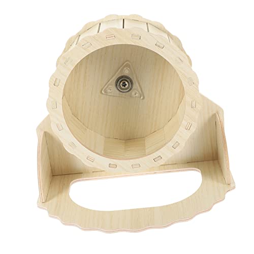 HYTROVE 1 Satz Laufrad für Hamster Rennmäuse Laufrad menschlich Auto Laufräder für Kleintiere Hamster hamsterspielzeug Hamsterreihe Rattenrad Eichhörnchen Spielrad hölzern von HYTROVE