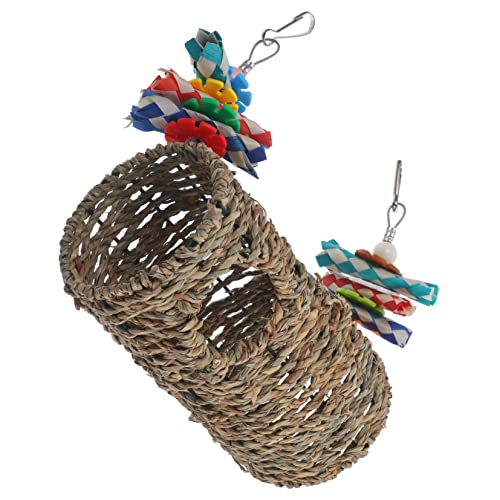 HYTROVE Käfig Vogel Schaukel Papagei Zubehör Stroh Papagei Spielzeug Spaß Schaukel Für Wohnkultur von HYTROVE