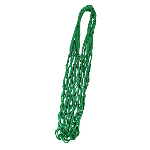 HYTROVE 1 Stück Robuste Nylon Mesh Tasche für Tierfütterung Hängender Futterspender für Nutztiere Grün als Kreativer Futterbehälter und Basketballtasche von HYTROVE