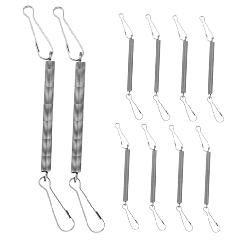 HYTROVE 10 Stück Verstellbare Federhaken für Kleintiere Clips zur Befestigung von Wasserflaschen für Kaninchen Hamster und Andere Haustiere von HYTROVE