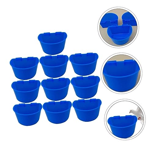 HYTROVE 10Stücke Kunststoff Vogel Futter und Wasserstation für Tauben und Andere Kleinvögel Praktische Käfigzuführung mit Einfachem Aufhängeplatz zu Reinigen HYTROVE 10Stücke Kunststoff Vogel Futter und Wasserstation für Tauben und Andere Kleinvögel Praktische Käfigzuführung mit Einfachem Aufhängeplatz zu Reinigen von HYTROVE