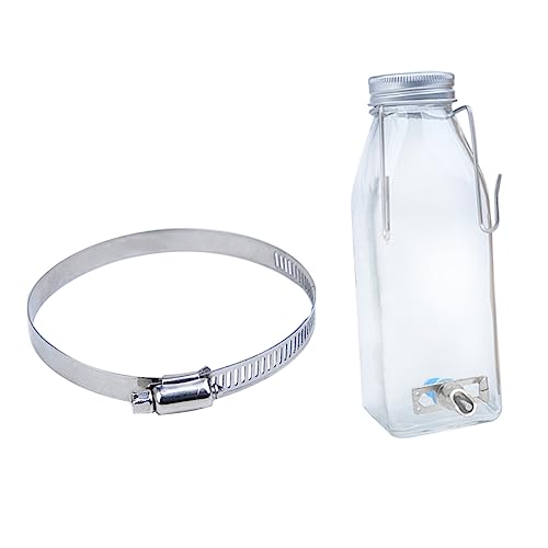 HYTROVE 1Satz Hängende Wasserflasche für Kleine Haustiere und Hamstertränke aus Hochwertigem Platzsparend mit Fixierungsring Auslaufsicher HYTROVE 1Satz Hängende Wasserflasche für Kleine Haustiere und Hamstertränke aus Hochwertigem Platzsparend mit Fixierungsring Auslaufsicher von HYTROVE