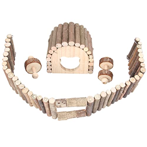 HYTROVE 1satz Teiliges Holzspielzeug Mit Zaun Für Nagetiere Kauspielzeug Für Hamster Meerschweinchen Und Chinchillas Handgefertigtes Sicheres Spielzeug Für Haustiere Mit Vielseitigen HYTROVE 1satz Teiliges Holzspielzeug Mit Zaun Für Nagetiere Kauspielzeug Für Hamster Meerschweinchen Und Chinchillas Handgefertigtes Sicheres Spielzeug Für Haustiere Mit Vielseitigen von HYTROVE