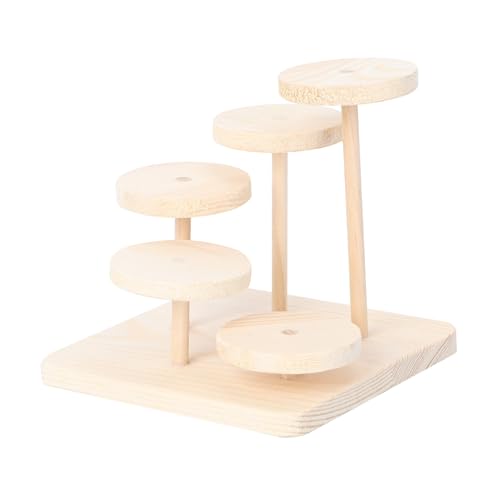 HYTROVE 1Stück Hamster Klettergerüst aus Holz Kriechendes für Hamster Langlebige Kletterplattform für Kleintiere für Käfige und Installationen Sichere und Glatte Oberflächen von HYTROVE