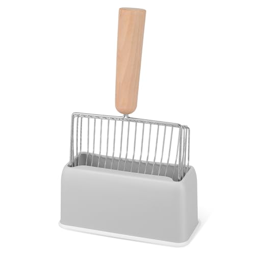 HYTROVE 1satz Katzenstreu Schaufel Mit Robuste Metallkonstruktion Und Holzgriff Praktisches Katzenzubehör Für Einfache Reinigung Der Katzentoilette HYTROVE 1satz Katzenstreu Schaufel Mit Robuste Metallkonstruktion Und Holzgriff Praktisches Katzenzubehör Für Einfache Reinigung Der Katzentoilette von HYTROVE