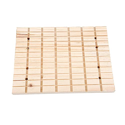 HYTROVE 1stk Hasen-schleifbrett Coop Kuscheln Hamster Groß Hasen-schleif-trittbrett Ratten Hängematte Kaninchen Kratzunterlage Stall Fußpolster Für Meerschweinchen Haustier Wurf Hölzern von HYTROVE