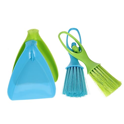 HYTROVE Besen- Und Kehrschaufel-Set 2er-Pack Mini-reinigungswerkzeuge Für Hamster Und Haustiere Zum Aufhängen Der Keine Grate Zufällige Farbe von HYTROVE