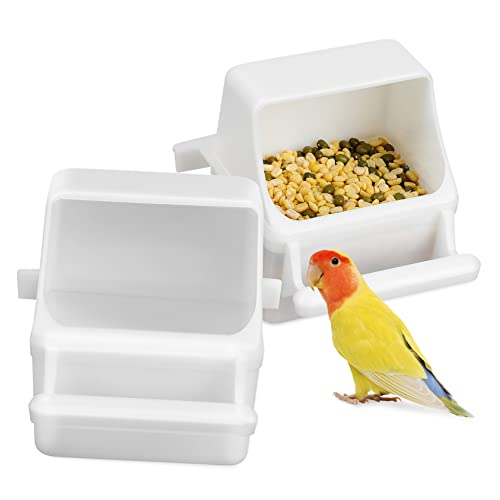 HYTROVE 2 Stck Spritzschutz Vogel Futterspender für Vogelkäfig Futterbehälter für Papageien und Kleine Vögel Freies Kunststoffmaterial Einfach zu Reinigen Verwenden HYTROVE 2 Stck Spritzschutz Vogel Futterspender für Vogelkäfig Futterbehälter für Papageien und Kleine Vögel Freies Kunststoffmaterial Einfach zu Reinigen Verwenden von HYTROVE