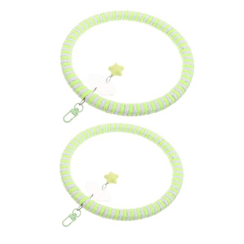HYTROVE 2 Stück Baumwollseil Vogel Schaukel Ringförmiger Papageien Kletterstand für Nymphensittiche Conures und Wellensittiche Multifunktionale Vogelkäfig Dekoration Strapazierfähig und HYTROVE 2 Stück Baumwollseil Vogel Schaukel Ringförmiger Papageien Kletterstand für Nymphensittiche Conures und Wellensittiche Multifunktionale Vogelkäfig Dekoration Strapazierfähig und von HYTROVE