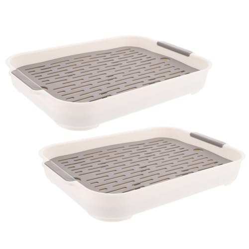 HYTROVE 2 Stück Hamster Toilette aus Kunststoff Abnehmbare Tier Toilette für Kleintiere Wie Kaninchen und Meerschweinchen Platzsparendes Design für Käfige HYTROVE 2 Stück Hamster Toilette aus Kunststoff Abnehmbare Tier Toilette für Kleintiere Wie Kaninchen und Meerschweinchen Platzsparendes Design für Käfige von HYTROVE