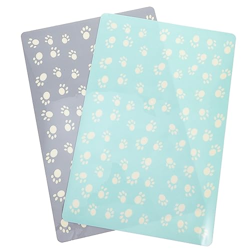 HYTROVE 2pcs Katze Tischset Tiernahrung Matte Nicht-stabil Für Katze Hund Welpen Fütterung Pad Zufällige Farbe HYTROVE 2pcs Katze Tischset Tiernahrung Matte Nicht-stabil Für Katze Hund Welpen Fütterung Pad Zufällige Farbe von HYTROVE