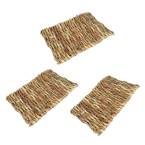 HYTROVE 2 Stück Haustiergrasmatte Sichere Essbare Matten für Käfige für Kaninchen Hamster und Andere Kleintiere aus Hochwertigem Seegras Gefertigt HYTROVE 2 Stück Haustiergrasmatte Sichere Essbare Matten für Käfige für Kaninchen Hamster und Andere Kleintiere aus Hochwertigem Seegras Gefertigt von HYTROVE